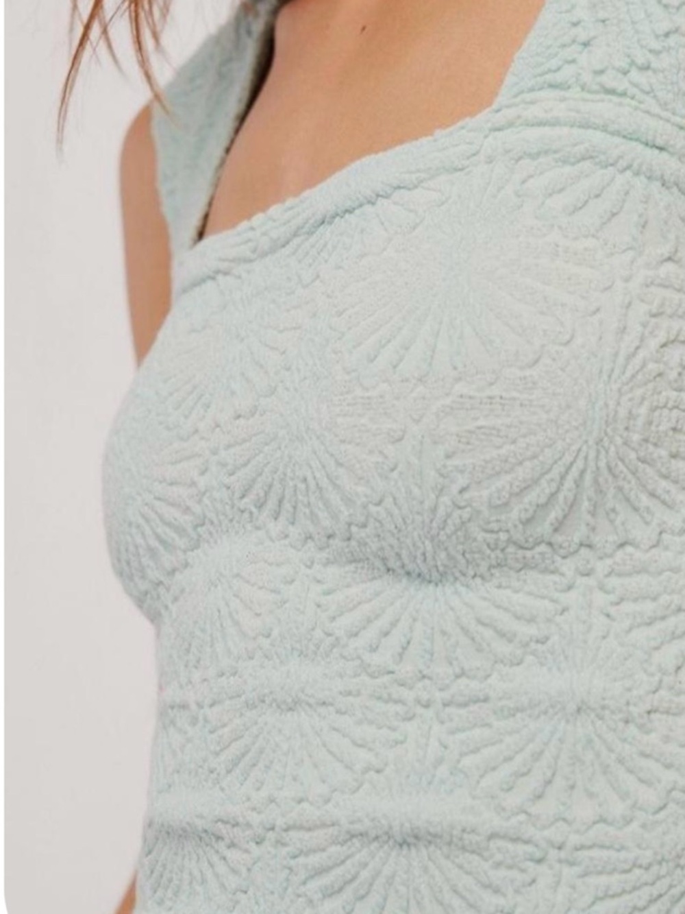 Free People Love Letter Cami in icy morn (mint green)